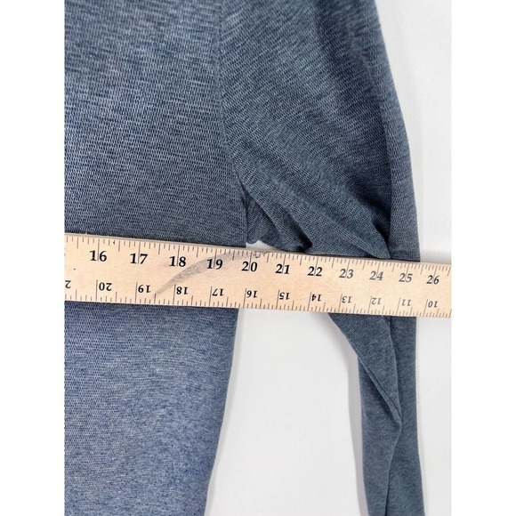 Michael Kors Mock Neck Pullover Sweater Long Sleeve 1/4 Zip Blue Men's Medium - Picture 3 of 7